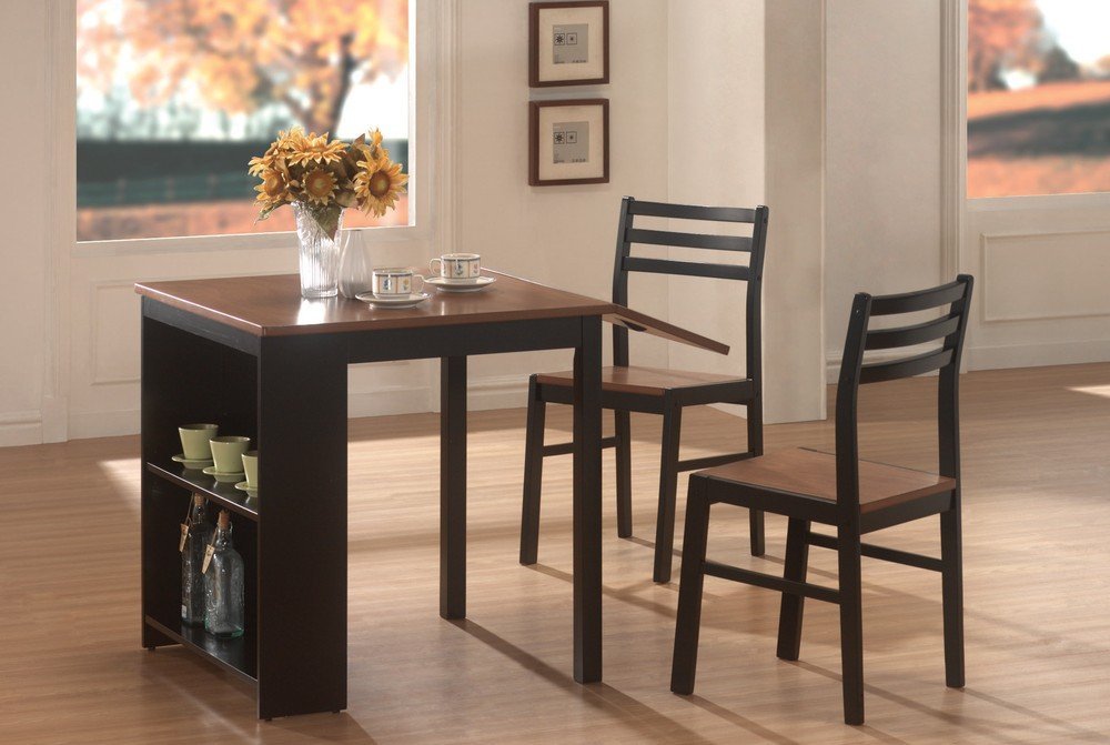 small dinette table with two chairs