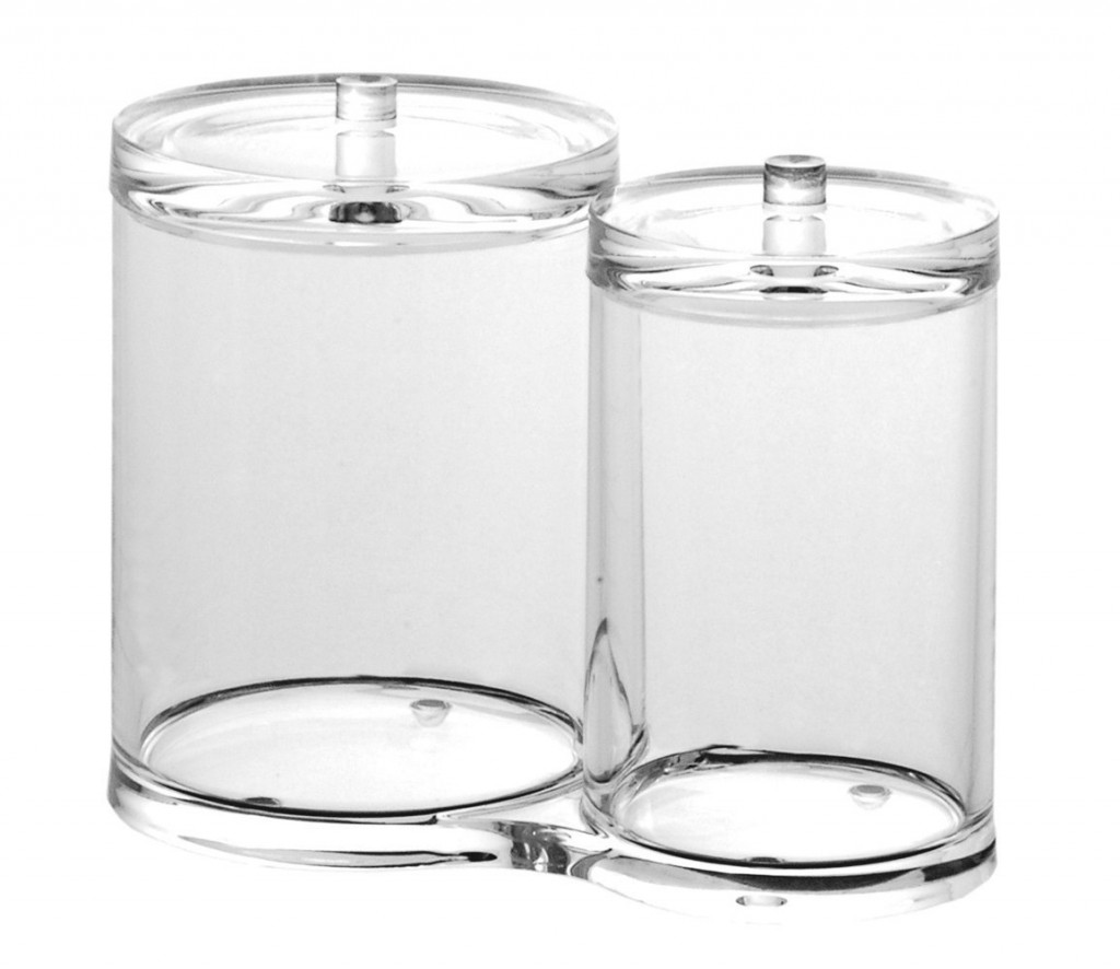 R-NEU Cotton Balls/Pads Qtip With Container, 4 Compartment