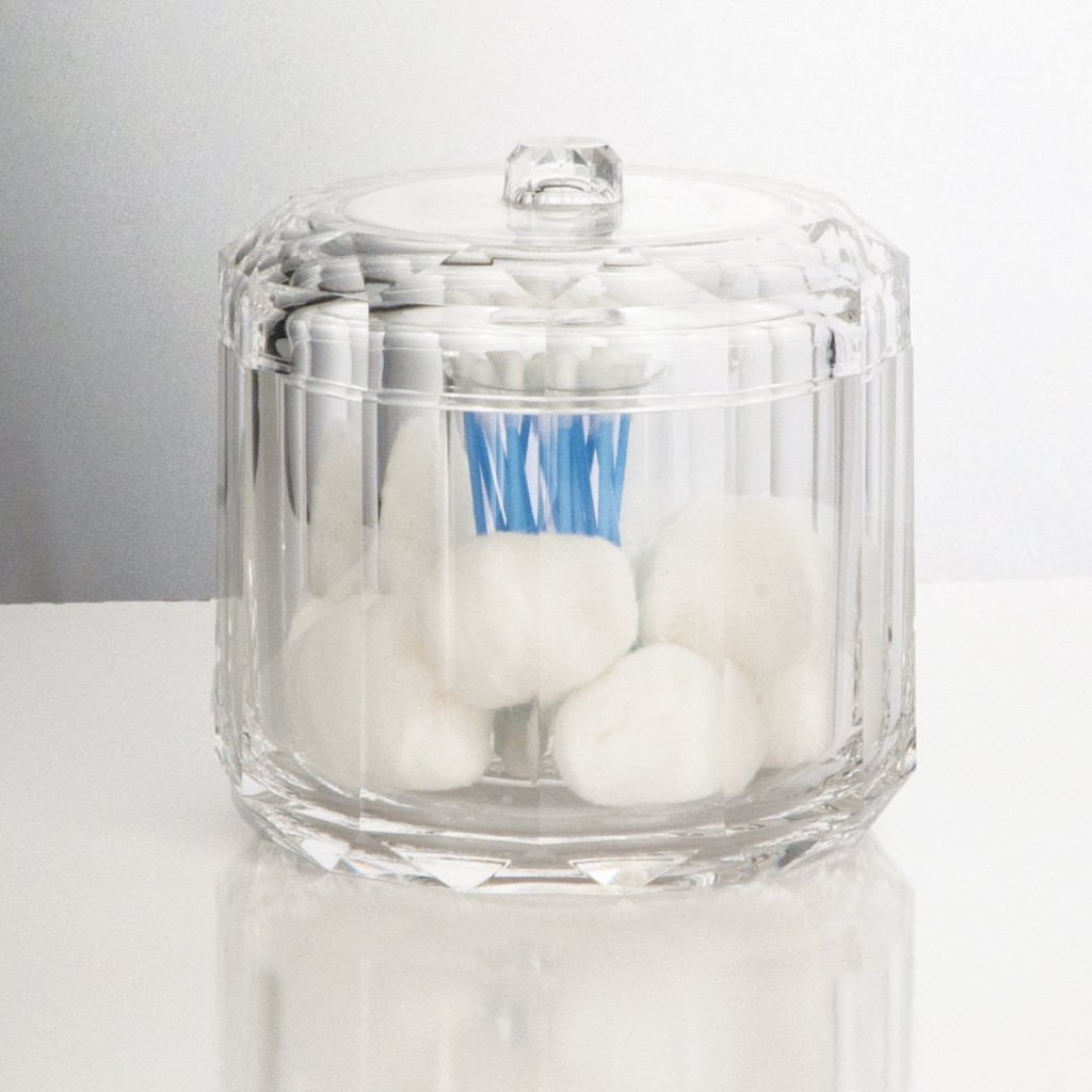 5 Best Crystal Clear Cotton Ball Holder Must have for any bathroom