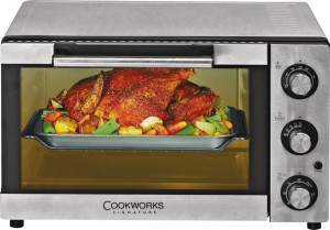 COOKWORKS STAINLESS STEEL MINI OVEN