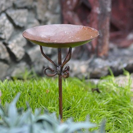 Miniature Fairy Garden Birdbath Pick