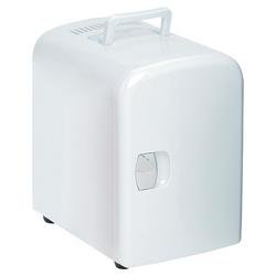 4 Liter AC DC Portable Mini Fridge Cooler Warmer (White)