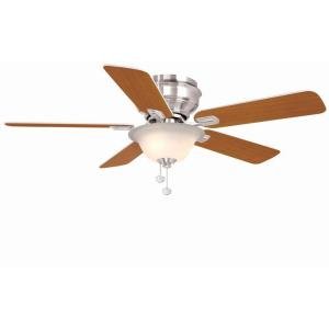 Hampton Bay Hawkins 44 In. White Ceiling Fan