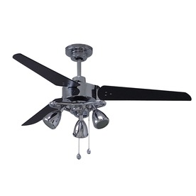 Harbor Breeze 48 inches Melior Polished Pewter Ceiling Fan with Light