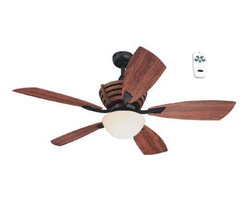 Harbor Breeze 52 inches Teak Black Ceiling Fan