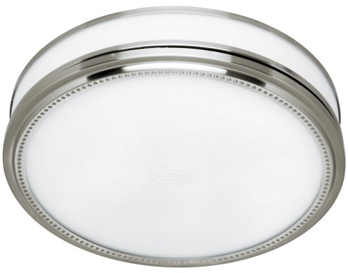 Hunter 83001 Riazzi Bathroom Fan with Light and Nightlight, Brushed Nickel