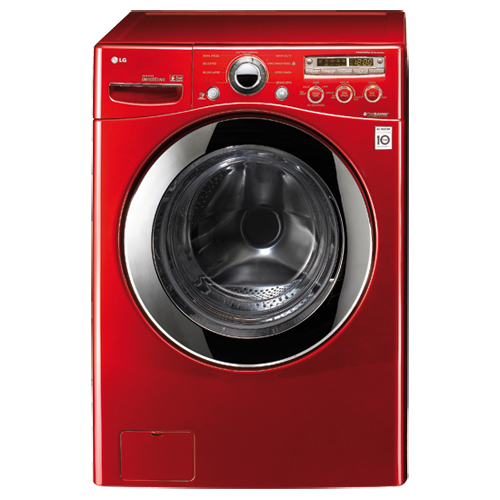 LG 4.3 Cu. Ft. Front Load Washer (WM2350HRC) - Candy Apple Red