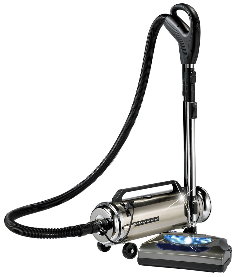 Metro® Professional Stainless Steel Canister Vacuum with Electric Power Nozzle