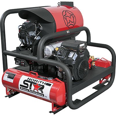 NorthStar 2-Gun Hot Water Pressure Washer Skid — 25 HP