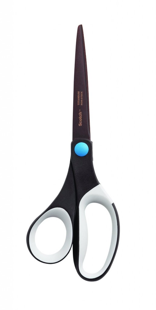 Scotch Precision Ultra Edge Non-Stick Scissor, 8-Inch, Brown with Assorted Accent Colors