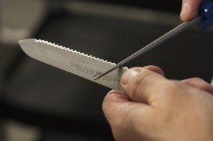 If interested you can off course learn to sharpen serrated knives