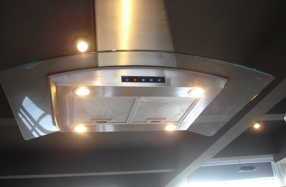 36-inch Island-mounted Stainless Steel Range Hood