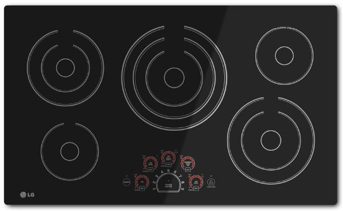 LG LCE3610SB 36 Black Electric Smoothtop Cooktop