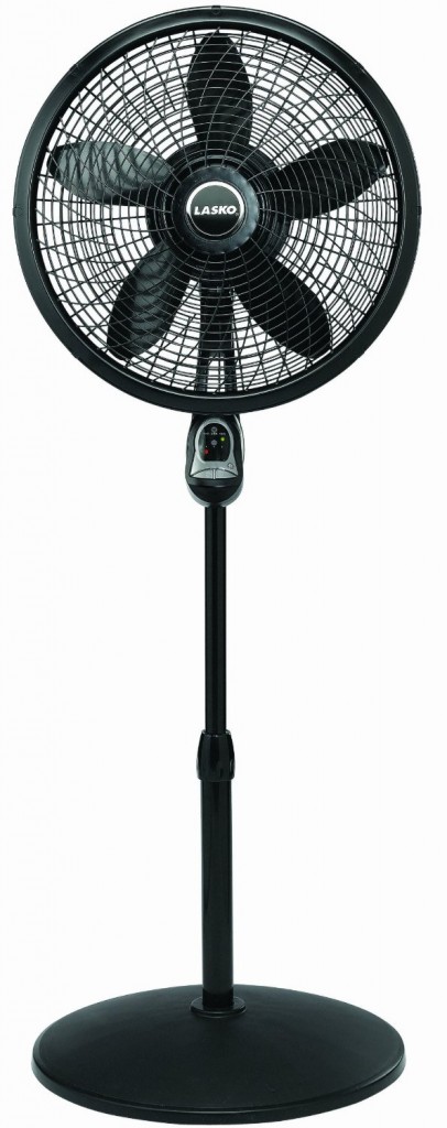 Lasko 1843 18 Remote Control Cyclone Pedestal Fan, Black