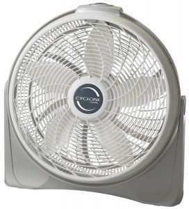 Lasko 3520 20 Cyclone Pivoting Floor Fan with Three Whisper Quiet – High Performance Speeds