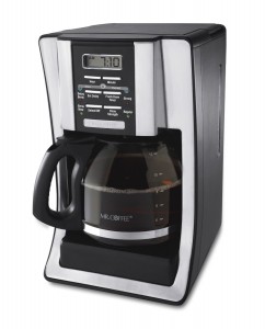 Mr. Coffee BVMC-SJX33GT 12-Cup Programmable Coffeemaker – 2-Hour auto shut-off, Chrome