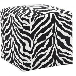 Zebra Ottoman