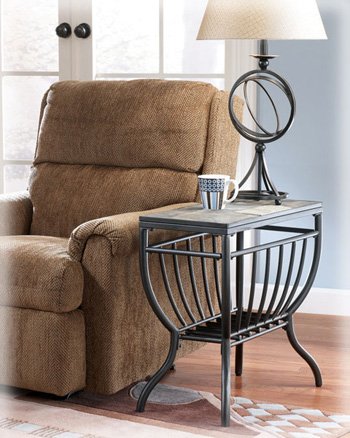 Antigo Slate Chair Side End Table