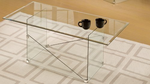 Atrium Coffee Table in Clear Finish