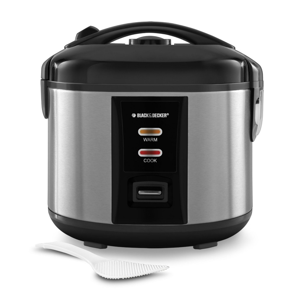 Black & Decker 12-Cup Rice Cooker, Silver