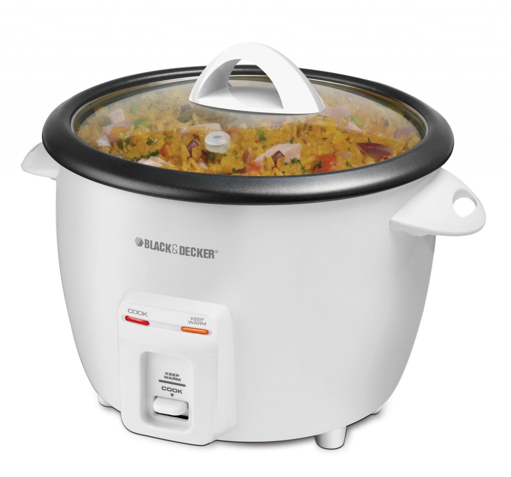 Black & Decker 14-Cup Rice Cooker, White