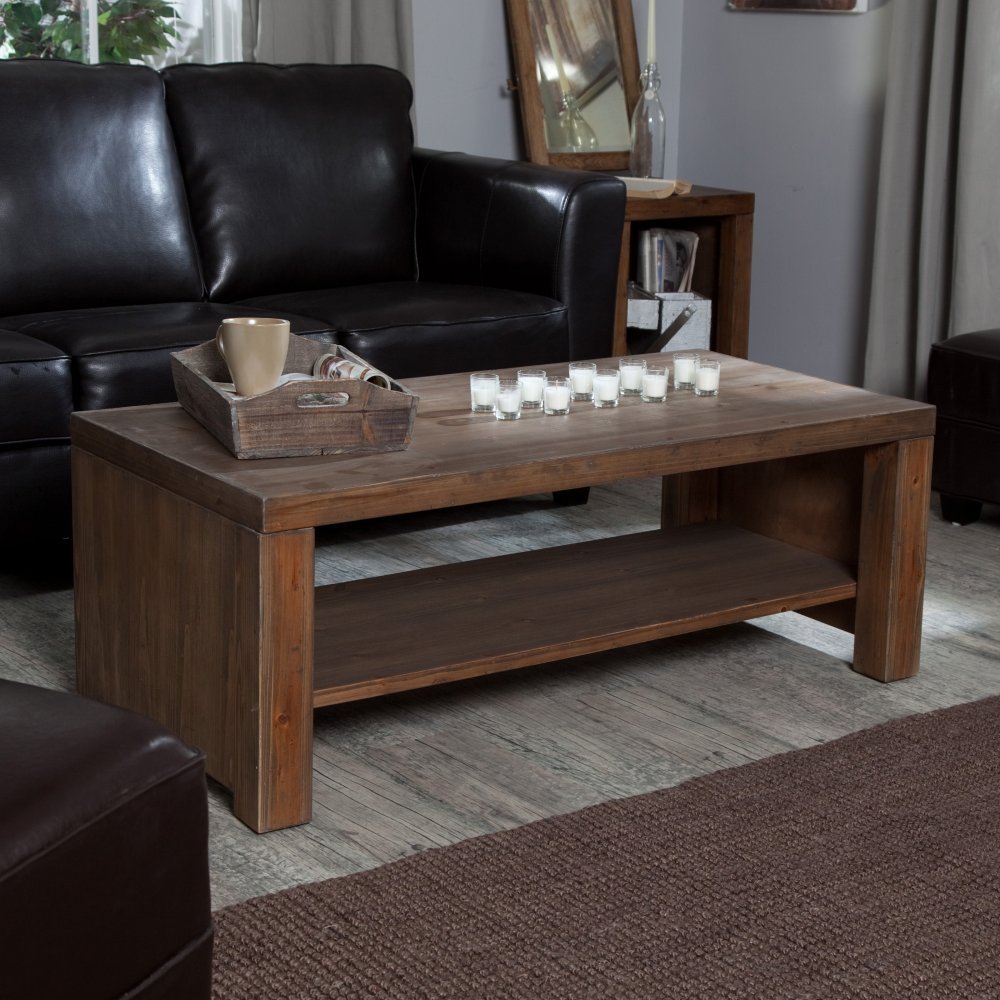 Brinfield Rustic Solid Wood Coffee Table