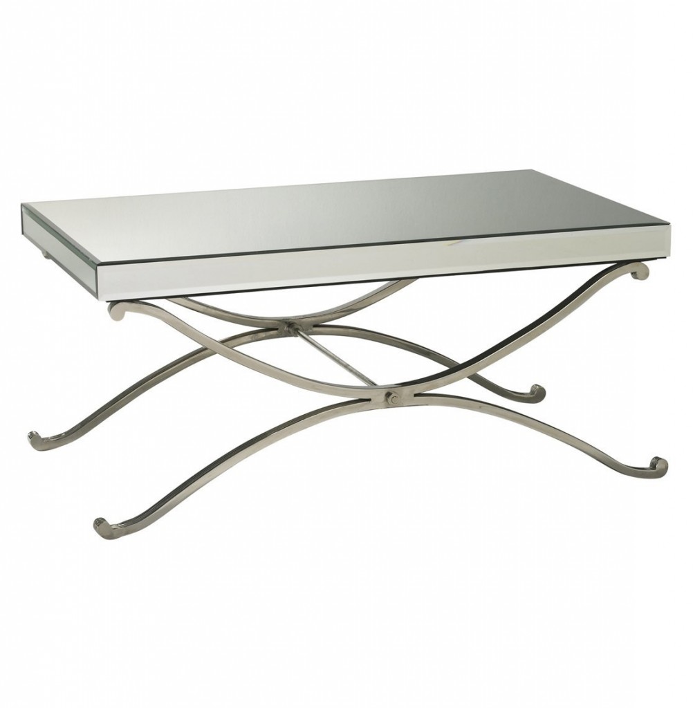 Contemporary Vogue Mirrored Coffee Table Modern Mirror