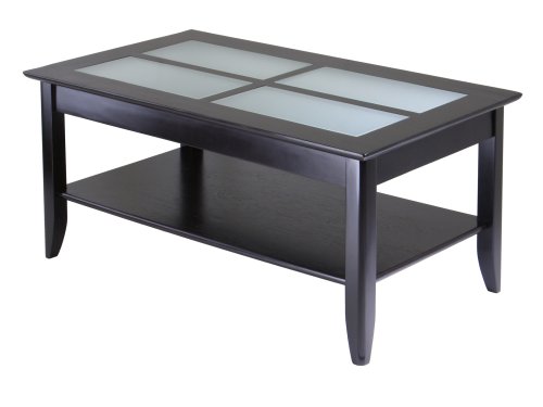 End Table with Frosted Glass