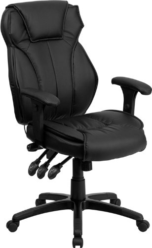 Flash Furniture High Back Black Leather Executive Office Chair