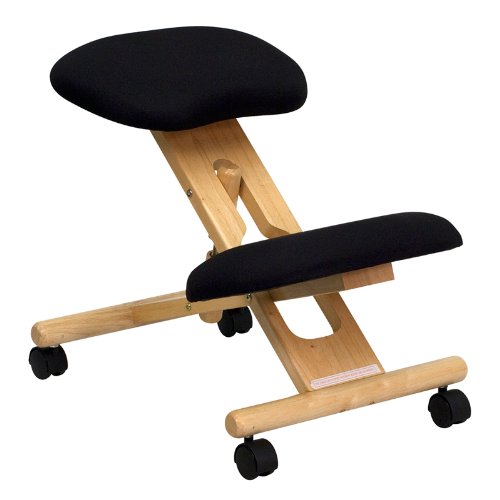 Flash Furniture Wooden Ergonomic Kneeling Posture Office Chair