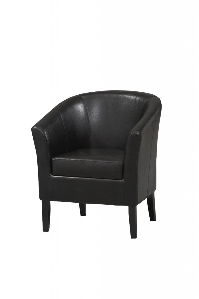Linon Home Decor Simon Club Chair, Black