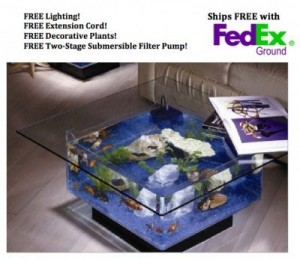5 Best Aquarium Coffee Tables – Mixture combining fish tank and table