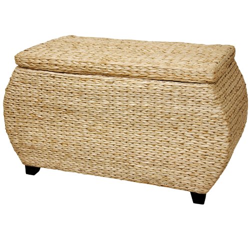 Oriental Furniture 31-Inch Rush Grass Storage Chest