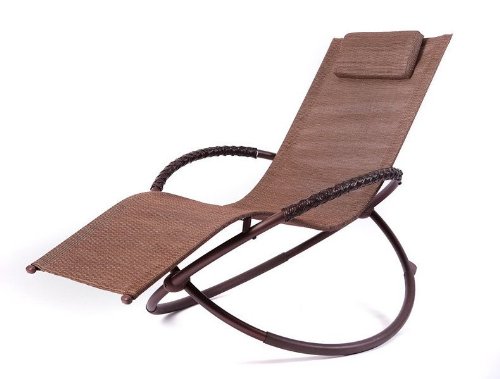 RST Outdoor OP-OL04S-brn Luis Orbital Zero Gravity Lounger Patio Furniture