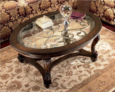 Traditional Dark Brown Norcastle Cocktail Table