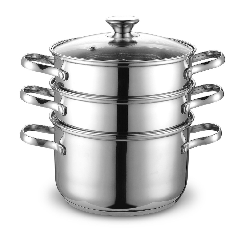 Cook N Home NC-00313 Double Boiler and Steamer Set