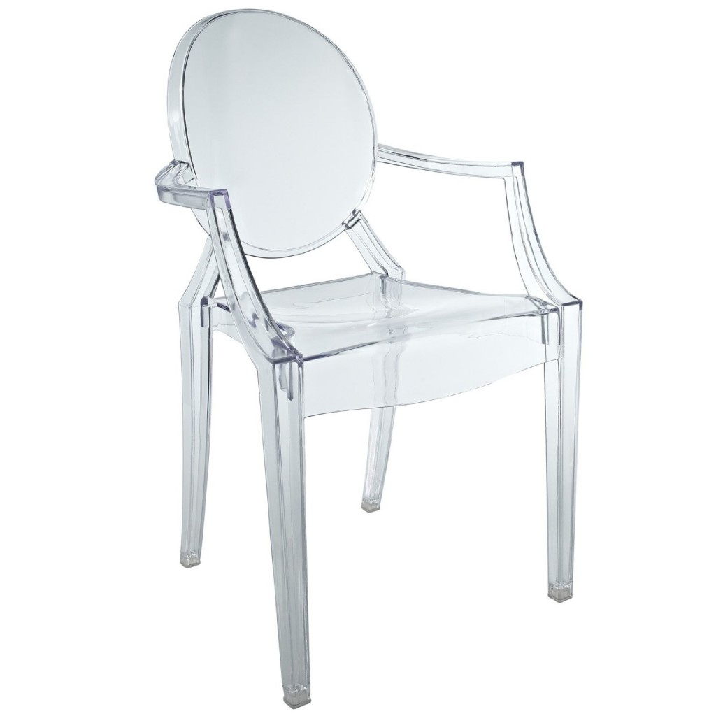 LexMod Philippe Starck Style Mini Louis Ghost Chair in Clear