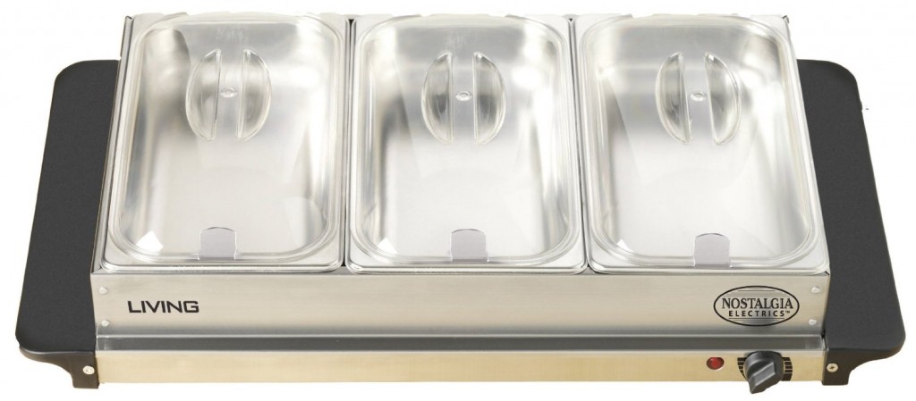 Nostalgia Electrics BCD992 3-Section Buffet and Warming Tray