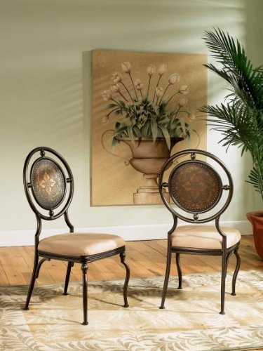 Powell Basil Antique Brown Dining Side Chair