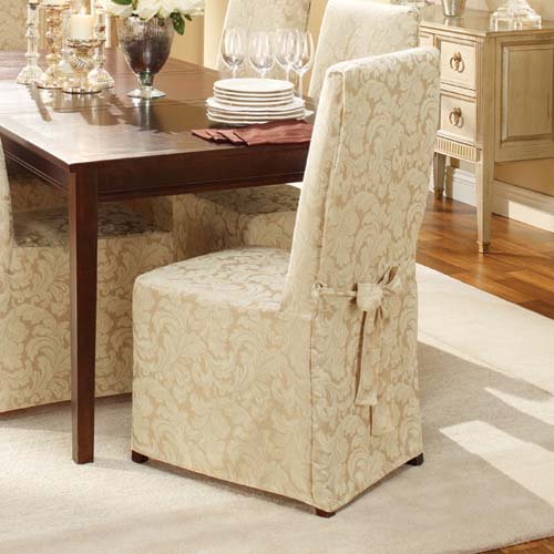Scroll Classic Fit Dining Chair Slipcover