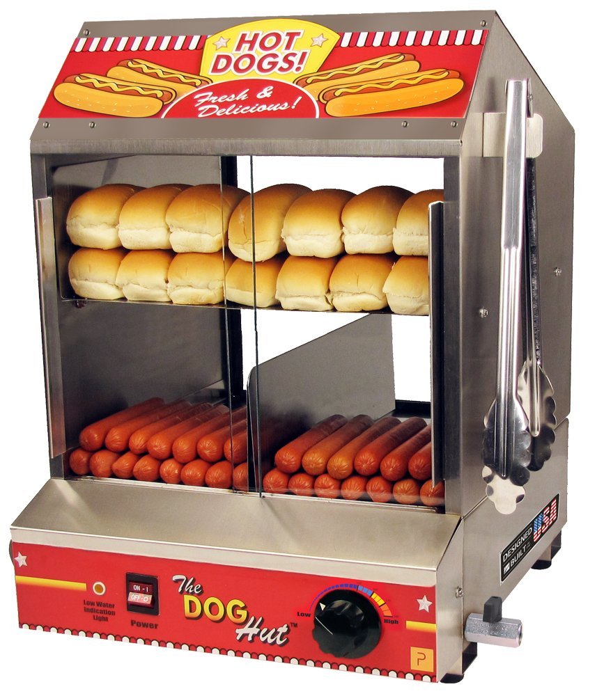 The Dog Hut Hotdog Steamer and Merchandiser