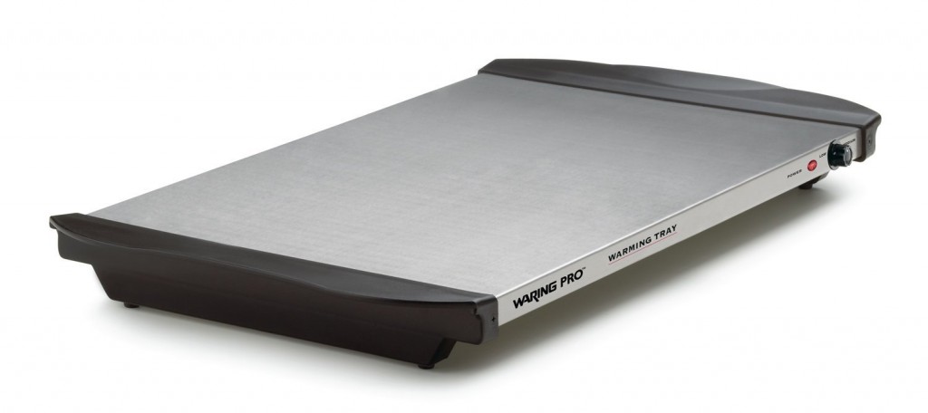 Waring Pro WT90B 400-Watt Stainless-Steel Warming Tray, Black