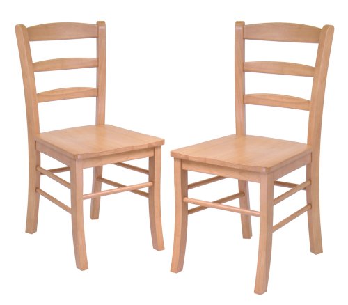 Winsome Wood Ladder Back Chair, Set of 2