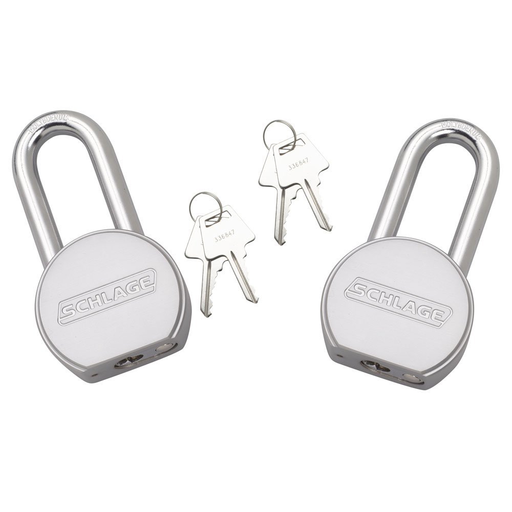 Schlage 994831 Solid Steel Round Padlock