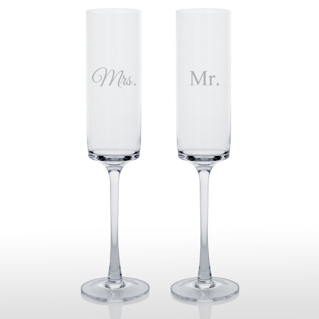 Cathy's Concepts Contemporary Champagne Flutes