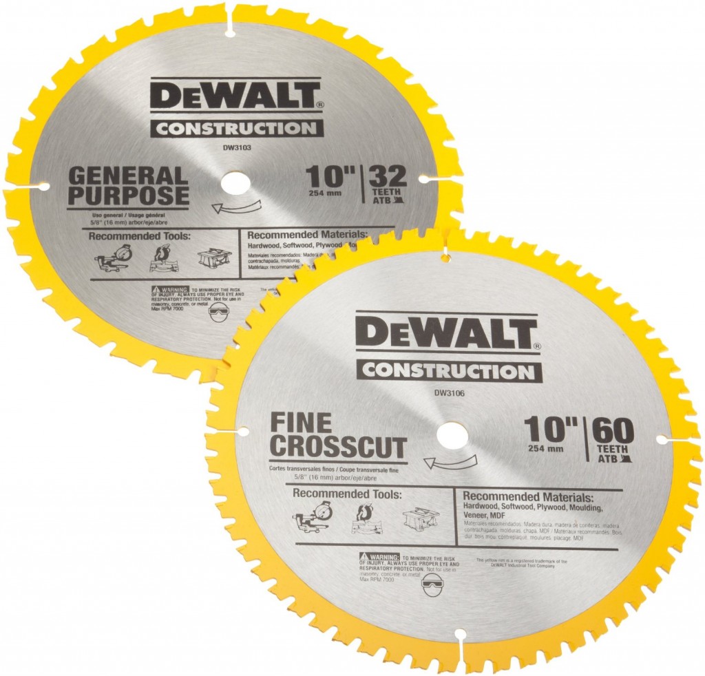 DEWALT DW3106P5 60-Tooth Crosscutting