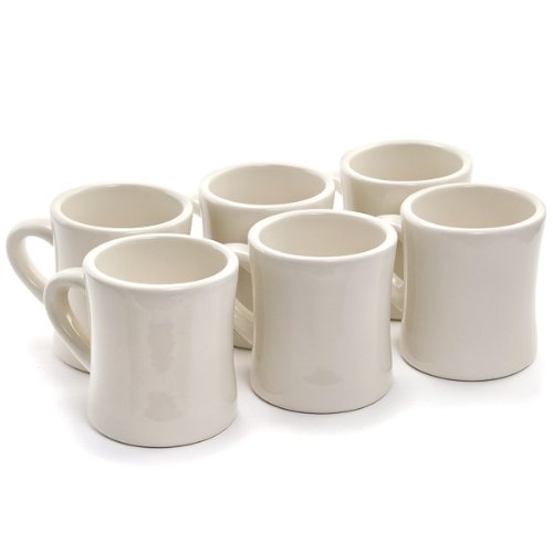 Diner Coffee Mugs Set of 6