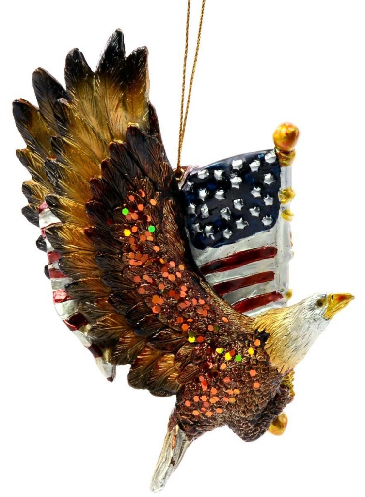 Kurt Adler Resin Patriotic Eagle