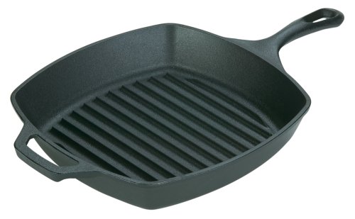 Lodge L8SGP3 Pre-Seasoned Square Grill Pan