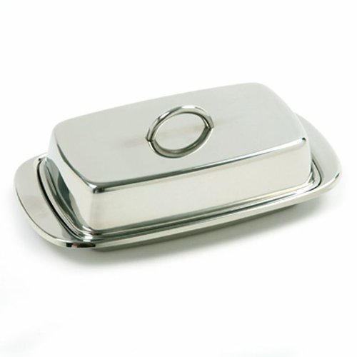 Norpro 282 Stainless Steel Double Covered Butter Dish